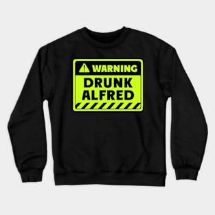 drunk Alfred Crewneck Sweatshirt